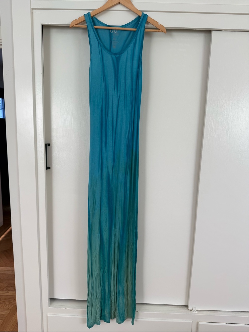 Go Couture Teal to Seafoam Ombre Maxi Chemise